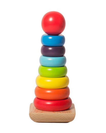 Shumee Wooden Stacker Rings-Shape Sorter & Stacker-Learning & Educational Toys-12M+