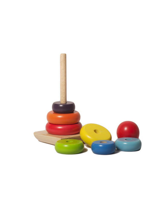 Shumee Wooden Stacker Rings-Shape Sorter & Stacker-Learning & Educational Toys-12M+