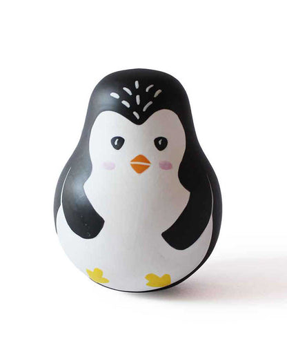 Shumee Penguin Roly Poly Wooden Musical Toy-12M+