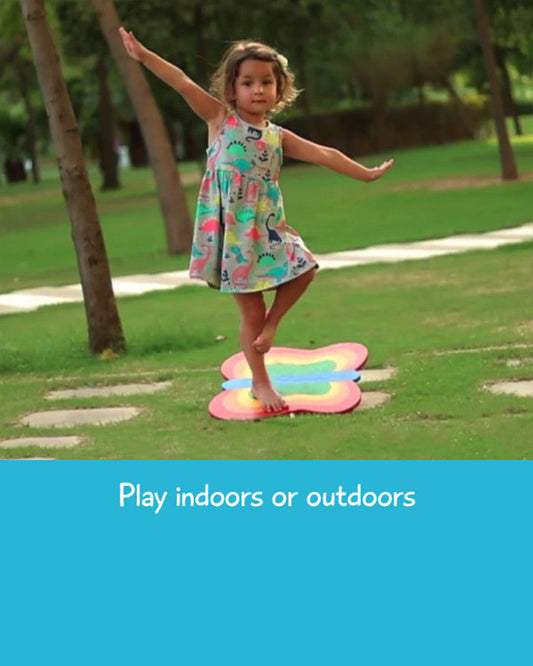 Shumee Butterfly Wooden Balance Board-Builds Confidence & Strengthens Muscles-Indoor Toy-12M+