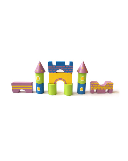 Shumee Starry Castle & Fantasy Characters Wooden Blocks-Pretend & Play Toy-24M+