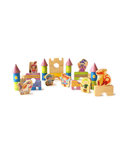 Shumee Starry Castle & Fantasy Characters Wooden Blocks-Pretend & Play Toy-24M+