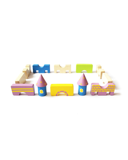 Shumee Starry Castle & Fantasy Characters Wooden Blocks-Pretend & Play Toy-24M+