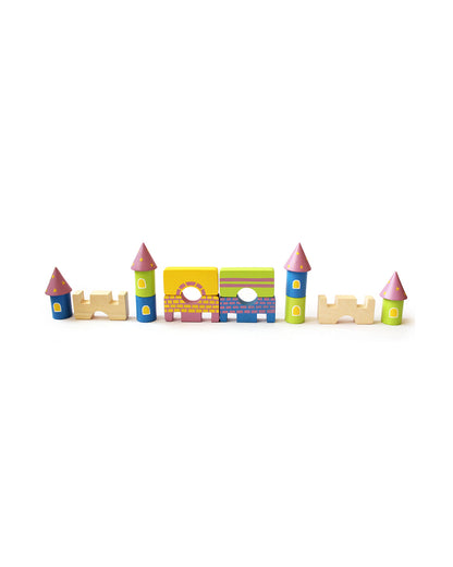 Shumee Starry Castle & Fantasy Characters Wooden Blocks-Pretend & Play Toy-24M+