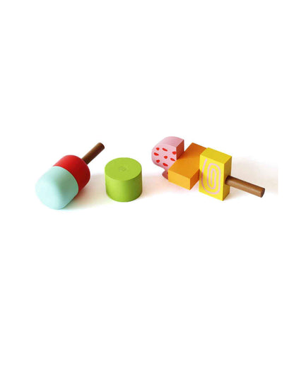 Shumee Wooden Ice Cream Magnetic Set-Pretend & Play Toy-24M+