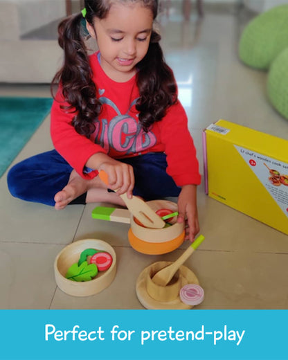 Shumee Lil Chef'S Wooden Cooking Set-Pretend & Play Toy-24M+