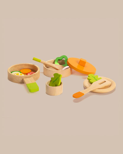 Shumee Lil Chef'S Wooden Cooking Set-Pretend & Play Toy-24M+