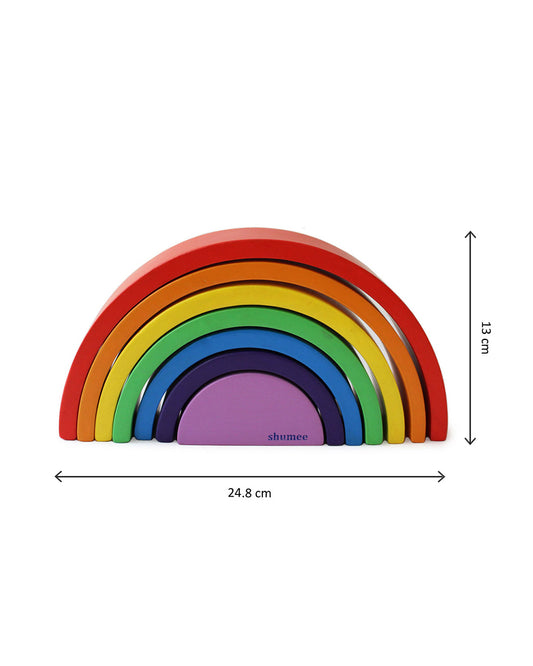 Shumee Wooden Rainbow Arch-Shape Sorter & Stacker-Learning & Educational Toys-12M+