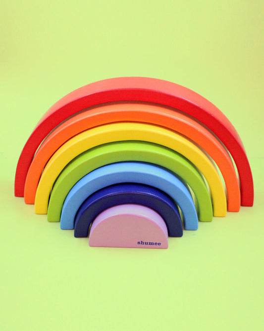 Shumee Wooden Rainbow Arch-Shape Sorter & Stacker-Learning & Educational Toys-12M+