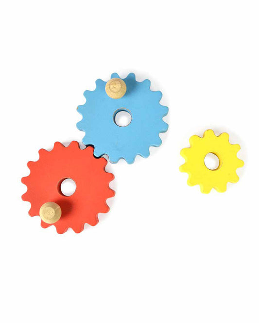 Shumee Flower Garden Wooden Gear Toy-With 5 Gears-Shape Sorter & Stacker-Learning & Educational Toys-12M+