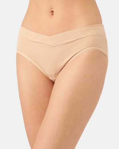 Inner Sense V-Band Organic Cotton Maternity Panty-Pregnancy & Post Delivery-Skin