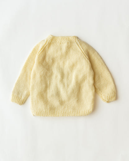 The Original Knit Off White Sweater-Teddy Patch-Yarn-For Infants