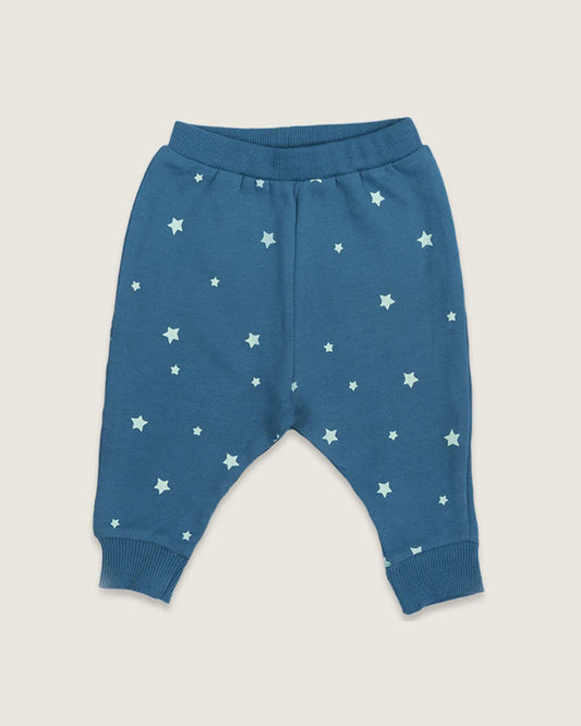 BabyCo Organics Blue Galaxy Jogger Set-Cotton-For Infants