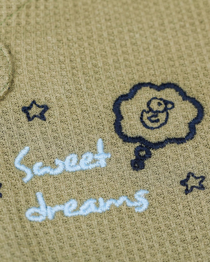 BabyCo Organics Olive Sweet Dreams Footie Sleepsuit-Cotton-For Infants