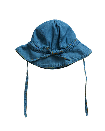 Tiny Twig Teal Denim Hat-Organic Cotton-For Infants