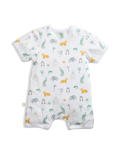 Tiny Twig White Perfect Paradise Zipsuit-Romper-Organic Cotton-For Infants