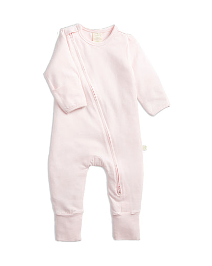 Tiny Twig Soft Pink Zipsuit-Onesie-Cotton-For Infants