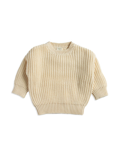 Tiny Twig Birch Knitted Chunky Jumper-Sweater-Organic Cotton-For Infants