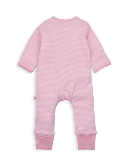 Tiny Twig Pink Zipsuit Sleepsuit-Organic Cotton-For Infants