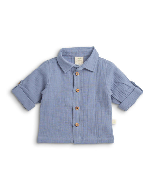 Tiny Twig Tempest Solid Shirt-Organic Cotton-For Infants