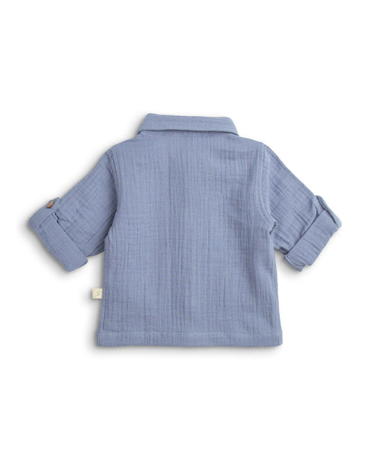 Tiny Twig Tempest Solid Shirt-Organic Cotton-For Infants