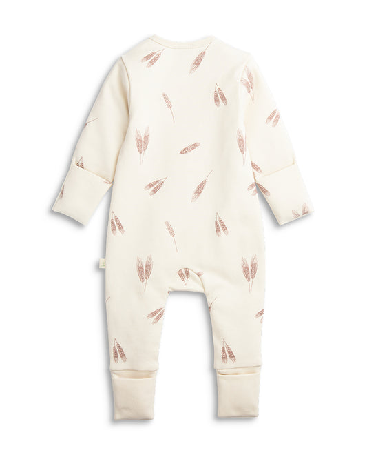 Tiny Twig Pink & White Windmill Diagonal Zipsuit-Onesie-Organic Cotton-Pack Of 2-For Infants