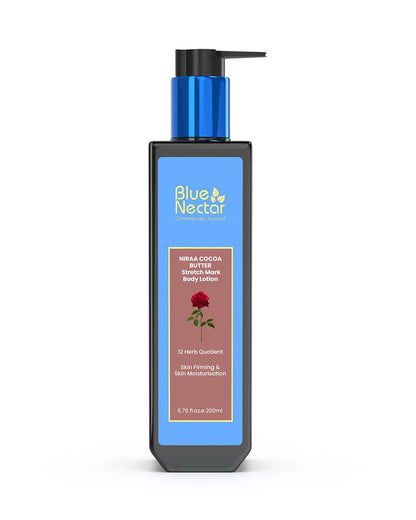 Blue Nectar Stretch Marks Cream-With Niraa Cocoa Butter-Skin Firming & Moisturization-Pregnancy Safe