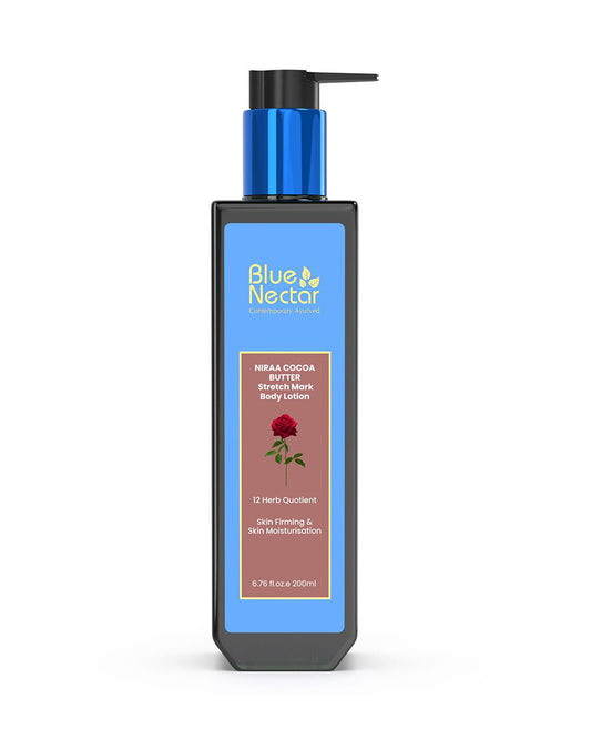 Blue Nectar Stretch Marks Cream-With Niraa Cocoa Butter-Skin Firming & Moisturization-Pregnancy Safe