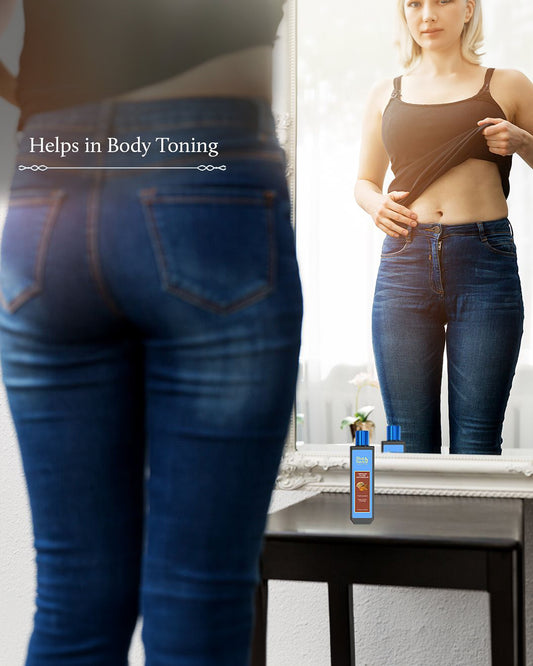 Blue Nectar Triphaladi Ayurvedic Fat Loss Slimming & Massage Oil-Anti Cellulite-Post Pregnancy