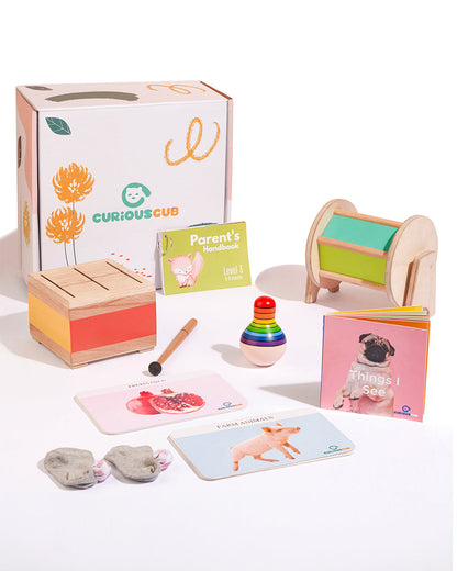 Curious Cub Montessori Box-5M+ Learning Educational Wooden Toys
