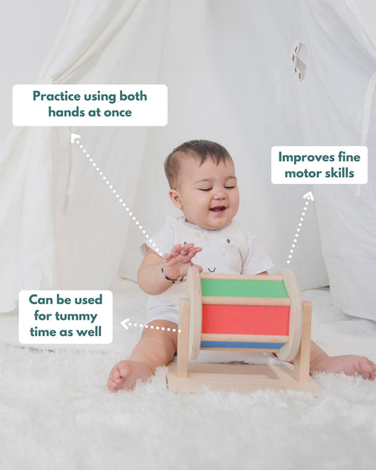 Curious Cub Montessori Box-5M+-Pack of 9 Montessori Toys-Encourages Baby’s Development-Learning & Educational Wooden Toys-Gift Set