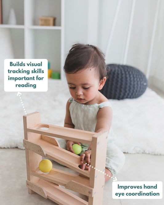 Curious Cub Montessori Box-11M+-Pack of 7 Montessori Toys-Encourages Baby’s Development-Learning & Educational Wooden Toys-Gift Set