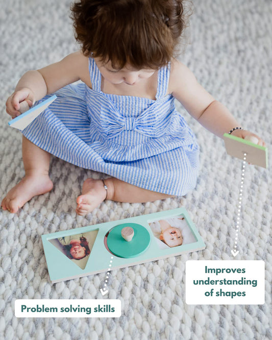 Curious Cub Montessori Box-13M+-Pack of 9 Montessori Toys-Encourages Baby’s Development-Learning & Educational Wooden Toys-Gift Set