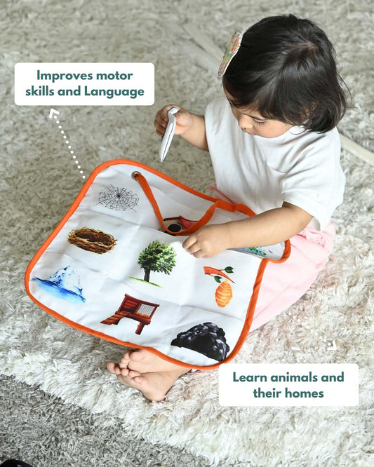Curious Cub Montessori Box-21M+-Pack of 9 Montessori Toys-Encourages Baby’s Development-Learning & Educational Wooden Toys-Gift Set
