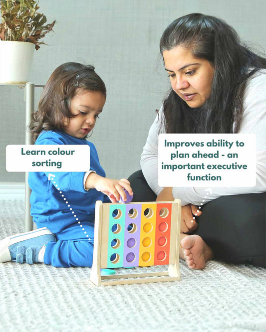 Curious Cub Montessori Box-24M+-Pack of 9 Montessori Toys-Encourages Baby’s Development-Learning & Educational Wooden Toys-Gift Set