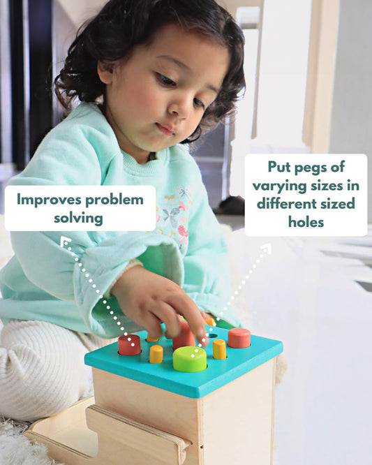 Curious Cub Montessori Box-2 Years 6M+-Pack of 6 Montessori Toys-Encourages Baby’s Development-Learning & Educational Wooden Toys-Gift Set