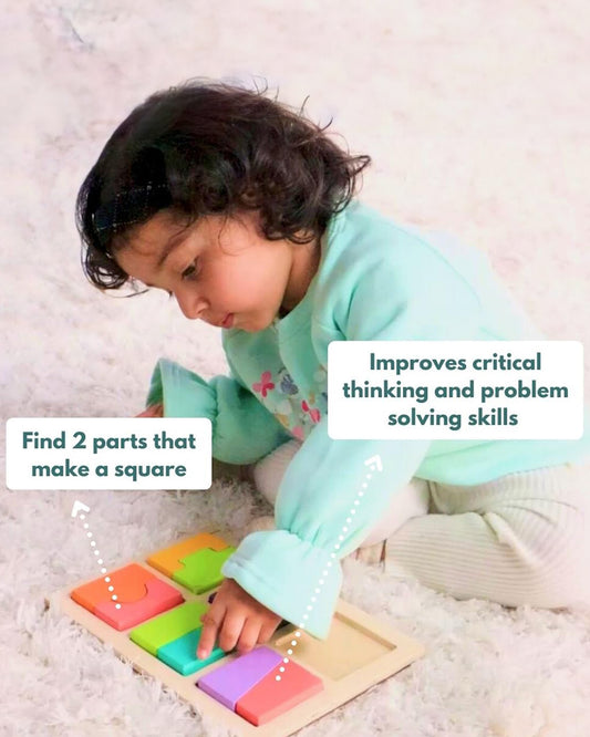 Curious Cub Montessori Box-2 Years 6M+-Pack of 6 Montessori Toys-Encourages Baby’s Development-Learning & Educational Wooden Toys-Gift Set