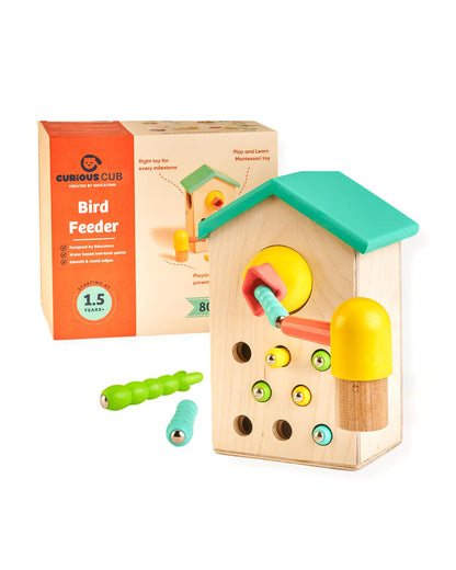 Curious Cub Magnetic Bird Feeder-Shape Sorter & Stacker-Learning & Educational Toys-12M+