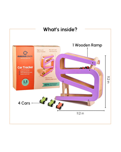 Curious Cub Car Race Ramp Vehicle Toy-9M+