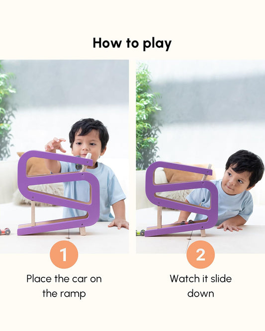 Curious Cub Car Race Ramp Vehicle Toy-9M+