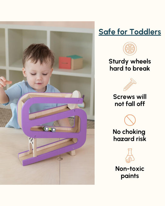 Curious Cub Car Race Ramp Vehicle Toy-9M+