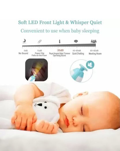 Syga Electric Safe Baby Nail Clipper Set-Blue