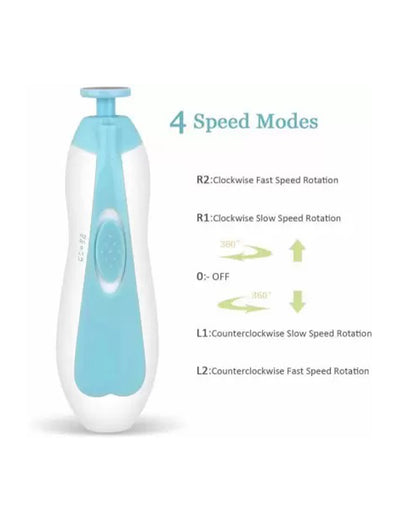 Syga Electric Safe Baby Nail Clipper Set-Blue