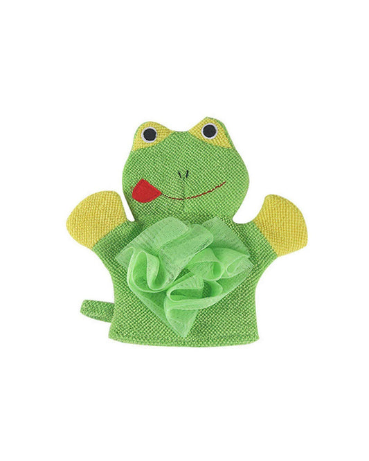 Syga Frog Shape Baby Sponge Loofah-Green