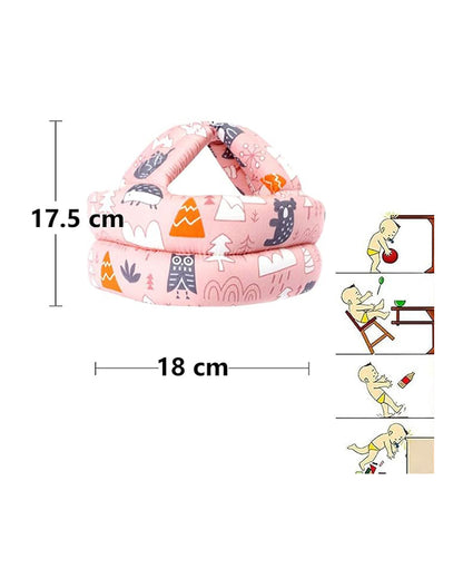 Syga Baby Safety Helmet-Infant Head Protector-6 to 36M-Pink Forest