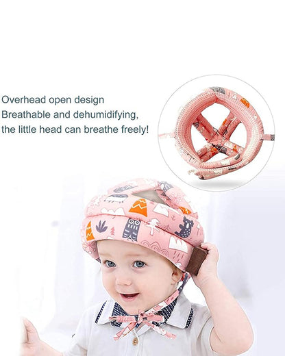 Syga Baby Safety Helmet-Infant Head Protector-6 to 36M-Pink Forest