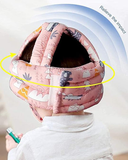 Syga Baby Safety Helmet-Infant Head Protector-6 to 36M-Pink Forest