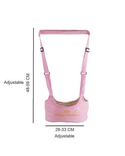 Syga Pink Handheld Vest Style Baby Walking Harness-With Adjustable Straps-for Infants