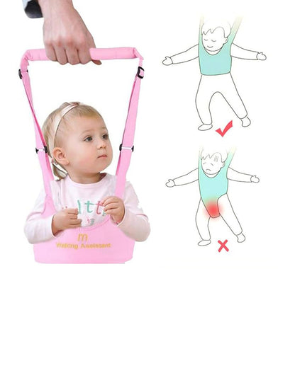 Syga Pink Handheld Vest Style Baby Walking Harness-With Adjustable Straps-for Infants