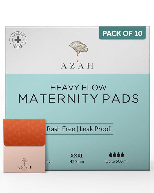 Azah Post Delivery Essentials Pack-Maternity Pads+Period Panty+Panty Liners-Leak Proof & Recovery Friendly